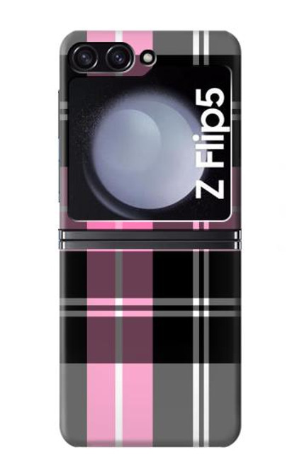 S3091 Pink Plaid Pattern Case For Samsung Galaxy Z Flip 5
