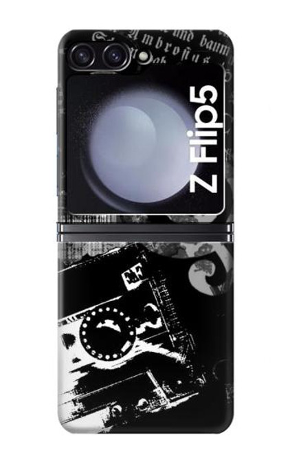 S3197 Music Cassette Note Case For Samsung Galaxy Z Flip 5
