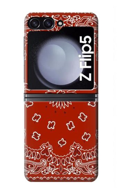 S3355 Bandana Red Pattern Case For Samsung Galaxy Z Flip 5