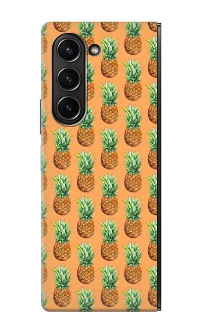 S3258 Pineapple Pattern Case For Samsung Galaxy Z Fold 5