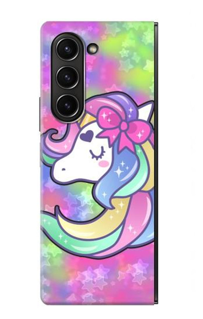 S3264 Pastel Unicorn Case For Samsung Galaxy Z Fold 5