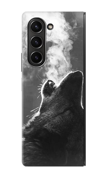 S3505 Wolf Howling Case For Samsung Galaxy Z Fold 5