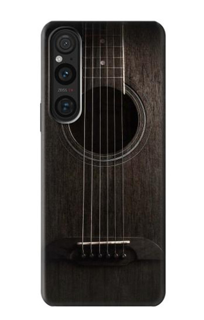 S3834 Old Woods Black Guitar Case For Sony Xperia 1 V
