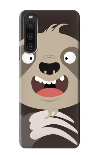S3855 Sloth Face Cartoon Case For Sony Xperia 10 V