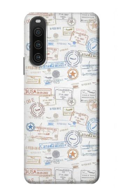 S3903 Travel Stamps Case For Sony Xperia 10 V