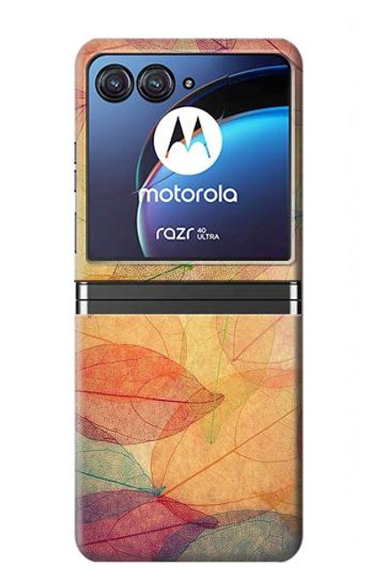 S3686 Fall Season Leaf Autumn Case For Motorola Razr 40 Ultra