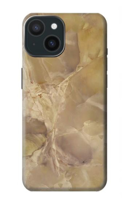 S3240 Yellow Marble Stone Case For iPhone 15