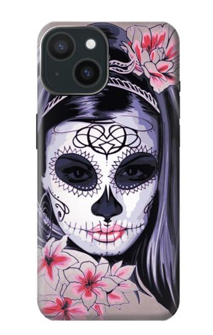 S3821 Sugar Skull Steam Punk Girl Gothic Case For iPhone 15