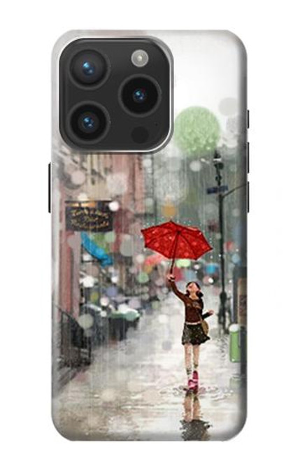 S0108 Girl in The Rain Case For iPhone 15 Pro