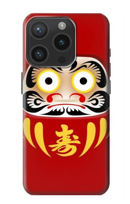 S3045 Japan Good Luck Daruma Doll Case For iPhone 15 Pro