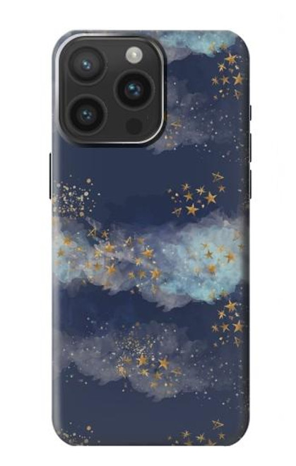 S3364 Gold Star Sky Case For iPhone 15 Pro Max