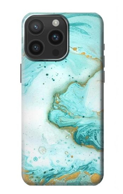 S3399 Green Marble Graphic Print Case For iPhone 15 Pro Max