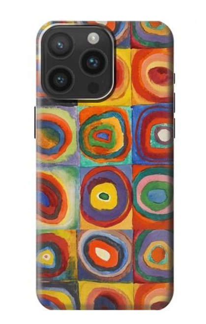 S3409 Squares Concentric Circles Case For iPhone 15 Pro Max