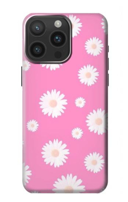 S3500 Pink Floral Pattern Case For iPhone 15 Pro Max