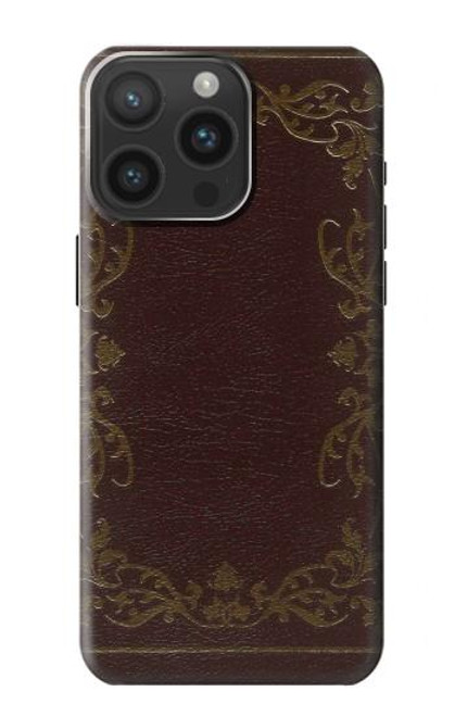 S3553 Vintage Book Cover Case For iPhone 15 Pro Max