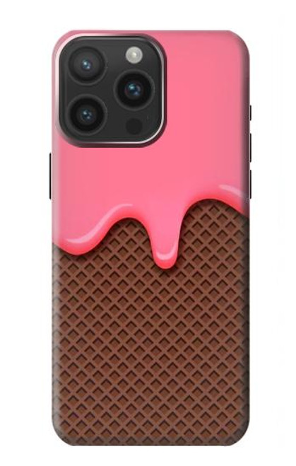 S3754 Strawberry Ice Cream Cone Case For iPhone 15 Pro Max