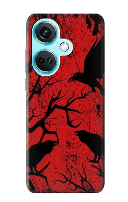 S3325 Crow Black Blood Tree Case For OnePlus Nord CE3