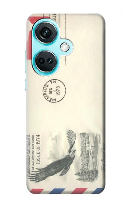 S3551 Vintage Airmail Envelope Art Case For OnePlus Nord CE3