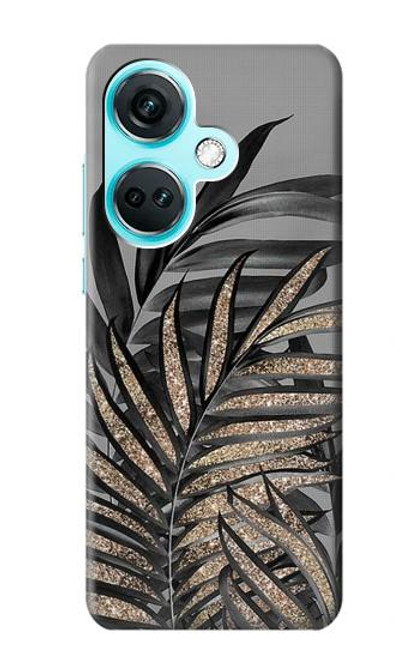 S3692 Gray Black Palm Leaves Case For OnePlus Nord CE3