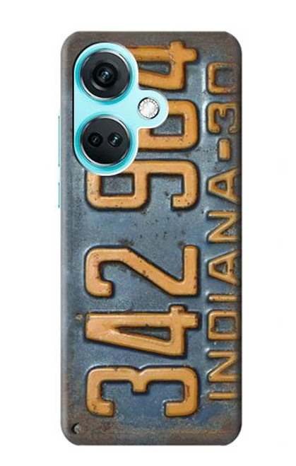 S3750 Vintage Vehicle Registration Plate Case For OnePlus Nord CE3