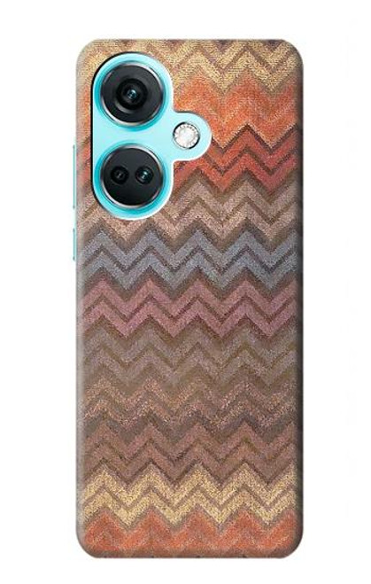 S3752 Zigzag Fabric Pattern Graphic Printed Case For OnePlus Nord CE3