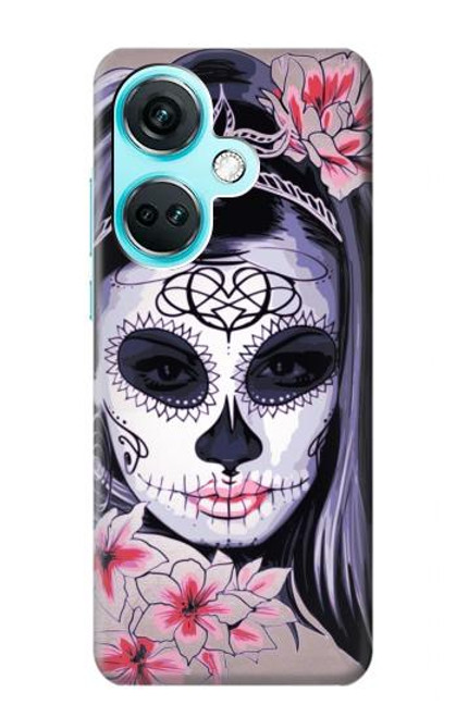 S3821 Sugar Skull Steam Punk Girl Gothic Case For OnePlus Nord CE3