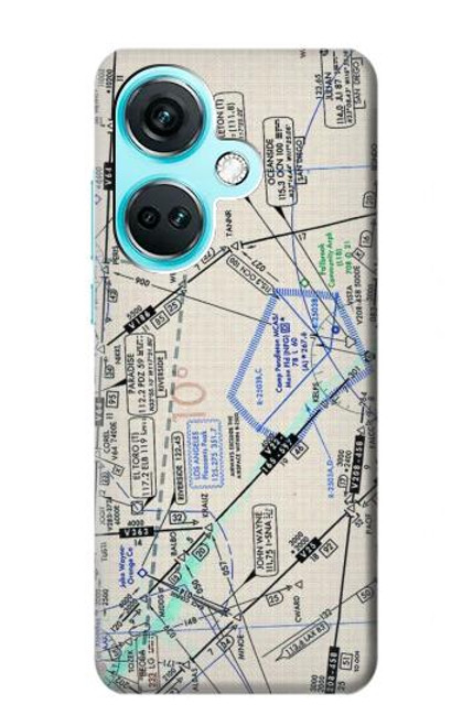 S3882 Flying Enroute Chart Case For OnePlus Nord CE3