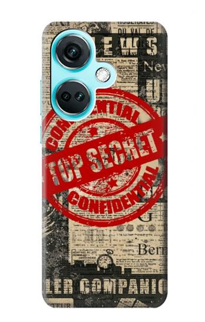 S3937 Text Top Secret Art Vintage Case For OnePlus Nord CE3