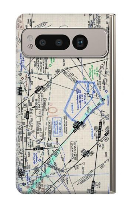 S3882 Flying Enroute Chart Case For Google Pixel Fold