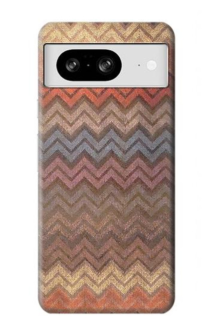 S3752 Zigzag Fabric Pattern Graphic Printed Case For Google Pixel 8