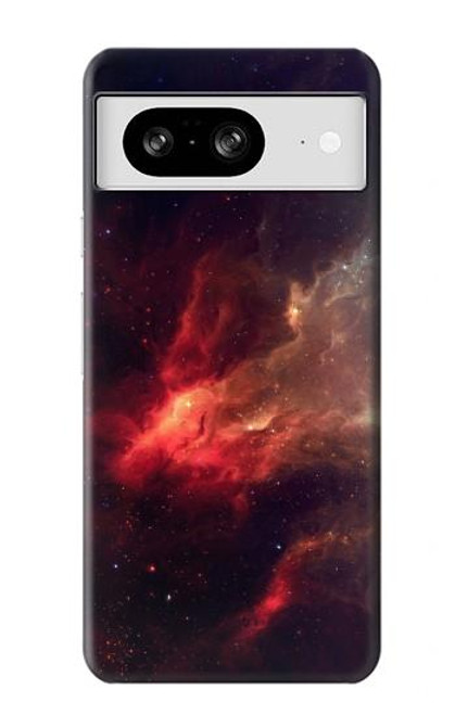 S3897 Red Nebula Space Case For Google Pixel 8