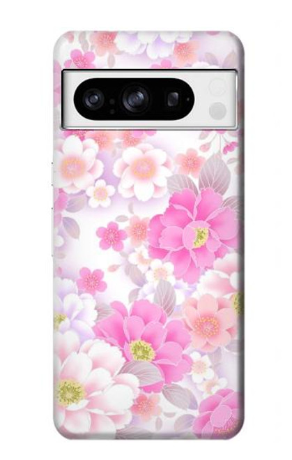 S3036 Pink Sweet Flower Flora Case For Google Pixel 8 pro