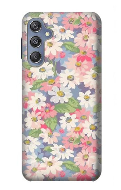 S3688 Floral Flower Art Pattern Case For Samsung Galaxy M34 5G