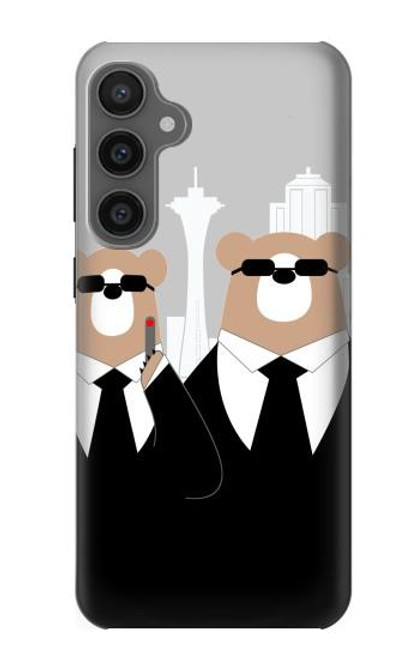 S3557 Bear in Black Suit Case For Samsung Galaxy S23 FE