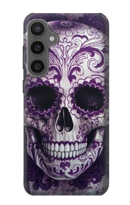 S3582 Purple Sugar Skull Case For Samsung Galaxy S23 FE