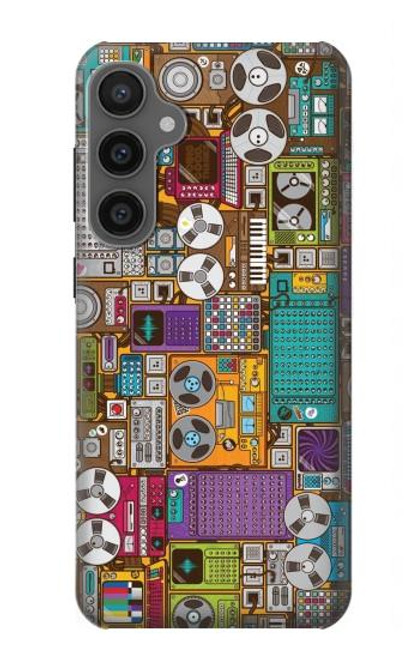 S3879 Retro Music Doodle Case For Samsung Galaxy S23 FE