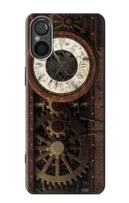 S3221 Steampunk Clock Gears Case For Sony Xperia 5 V