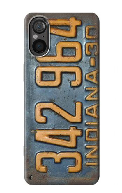 S3750 Vintage Vehicle Registration Plate Case For Sony Xperia 5 V