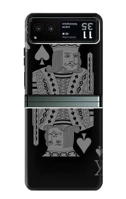 S3520 Black King Spade Case For Motorola Razr 40