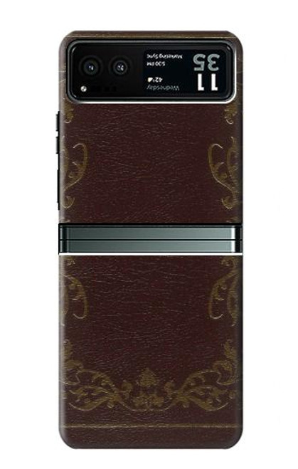 S3553 Vintage Book Cover Case For Motorola Razr 40