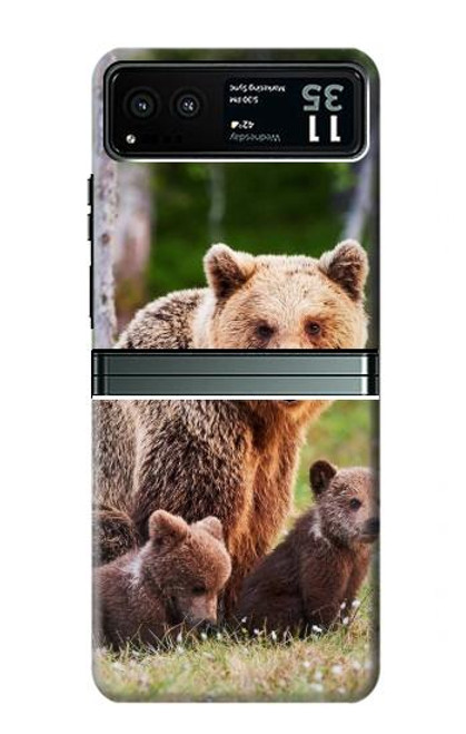 S3558 Bear Family Case For Motorola Razr 40