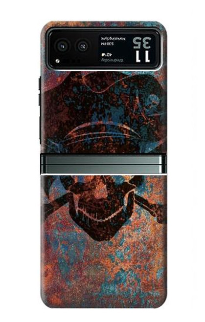 S3895 Pirate Skull Metal Case For Motorola Razr 40