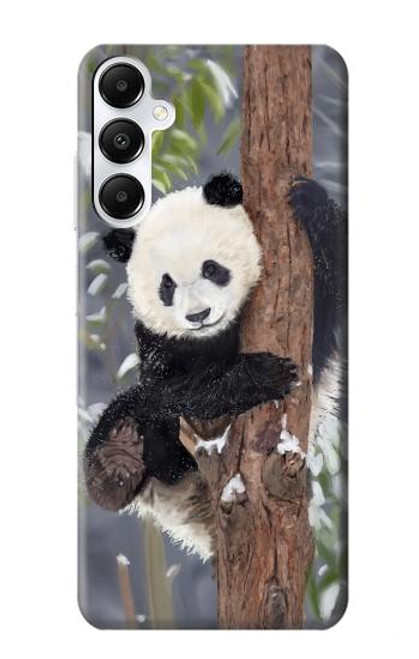 S3793 Cute Baby Panda Snow Painting Case For Samsung Galaxy A05s
