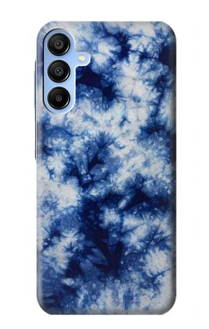 S3439 Fabric Indigo Tie Dye Case For Samsung Galaxy A15 5G