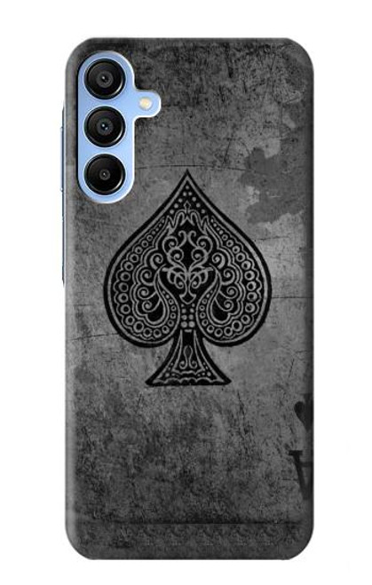 S3446 Black Ace Spade Case For Samsung Galaxy A15 5G