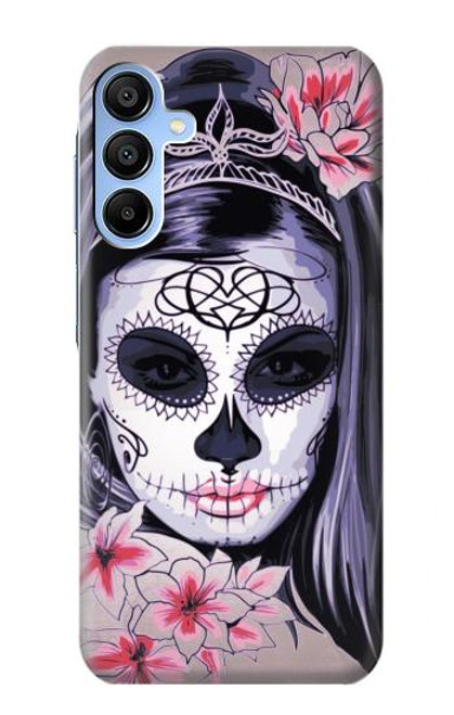 S3821 Sugar Skull Steam Punk Girl Gothic Case For Samsung Galaxy A15 5G