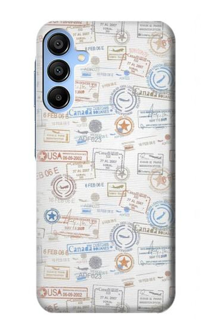 S3903 Travel Stamps Case For Samsung Galaxy A15 5G