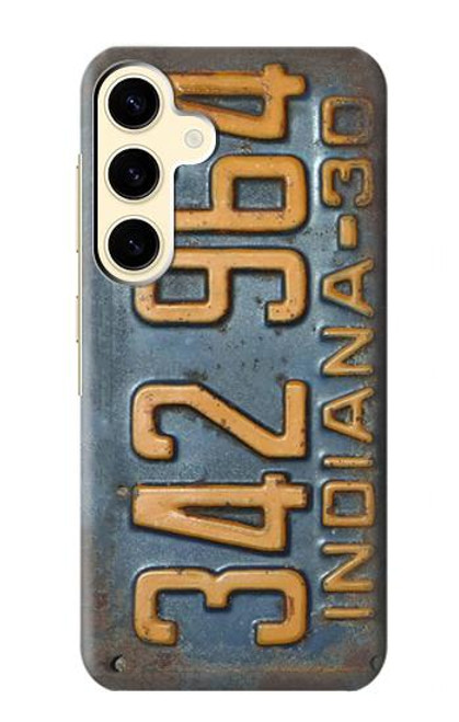 S3750 Vintage Vehicle Registration Plate Case For Samsung Galaxy S24