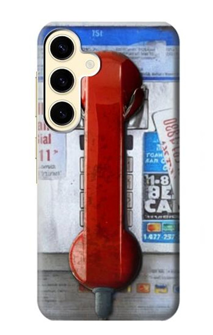 S3925 Collage Vintage Pay Phone Case For Samsung Galaxy S24