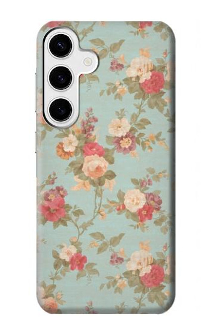 S3910 Vintage Rose Case For Samsung Galaxy S24 Plus